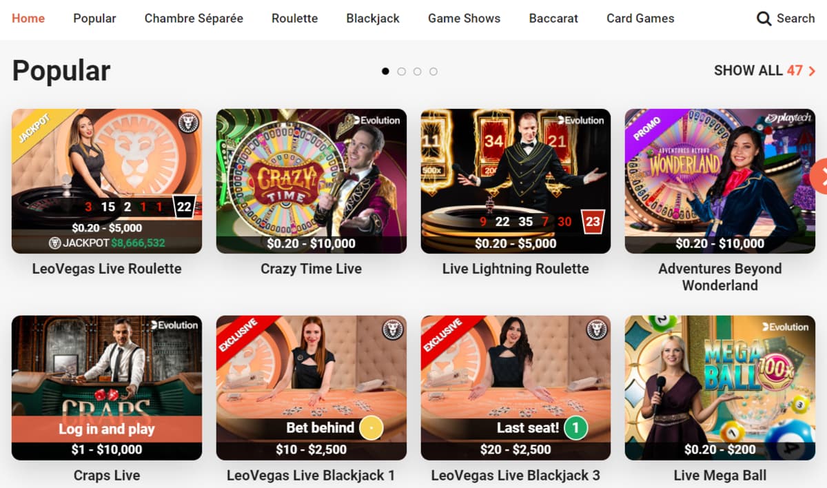 Leovegas Casino Canada Review 1000 CA Bonus 2022 leovegas-casino-canada-review-1000-ca-bonus-2022