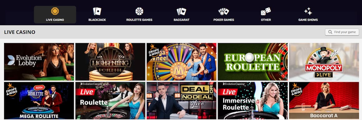 Playamo Live Casino Games