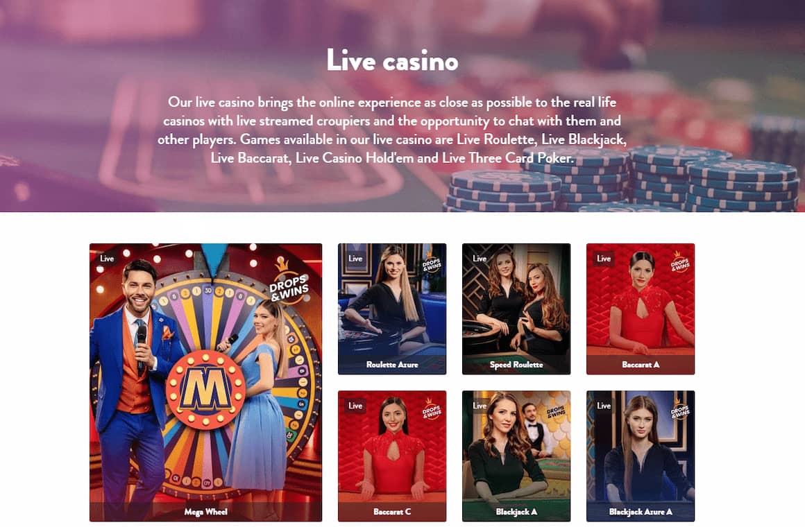 Dunder Live Casino